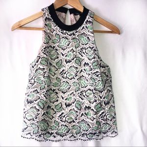 French Connection Boccara SLeeveless lace top